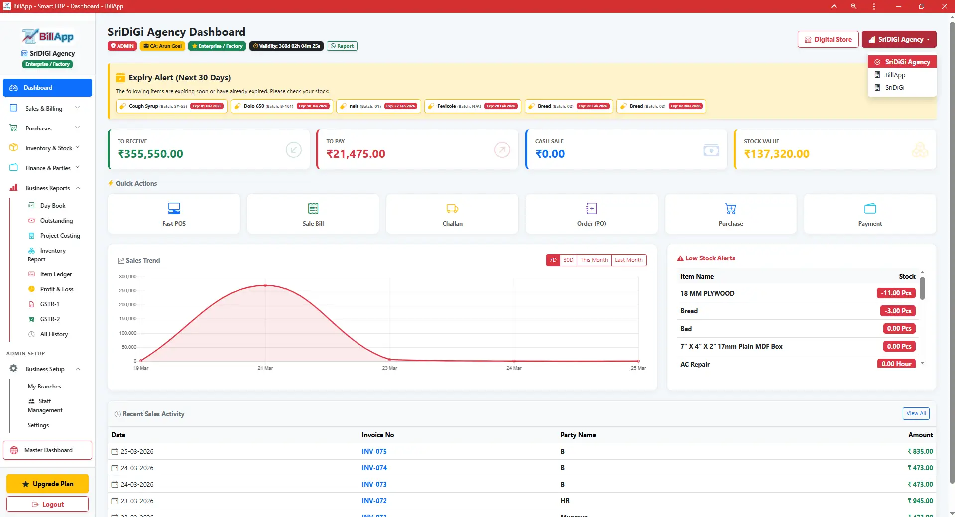 Dashboard Mockup